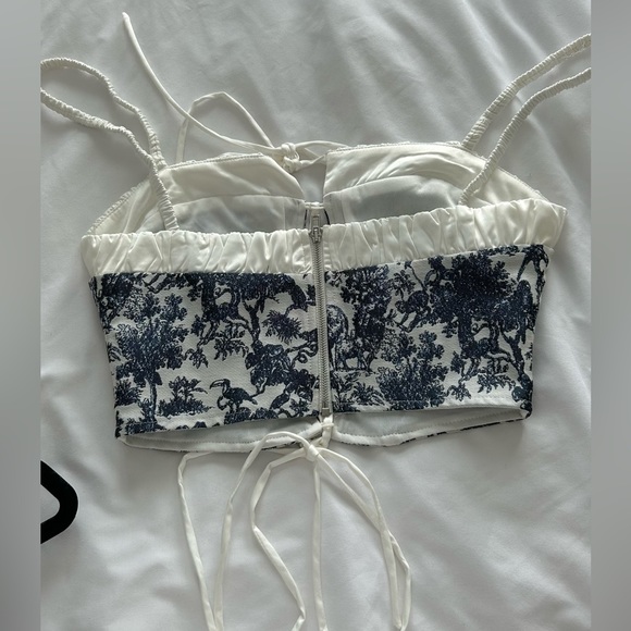 Printed corset top - Picture 3 of 5